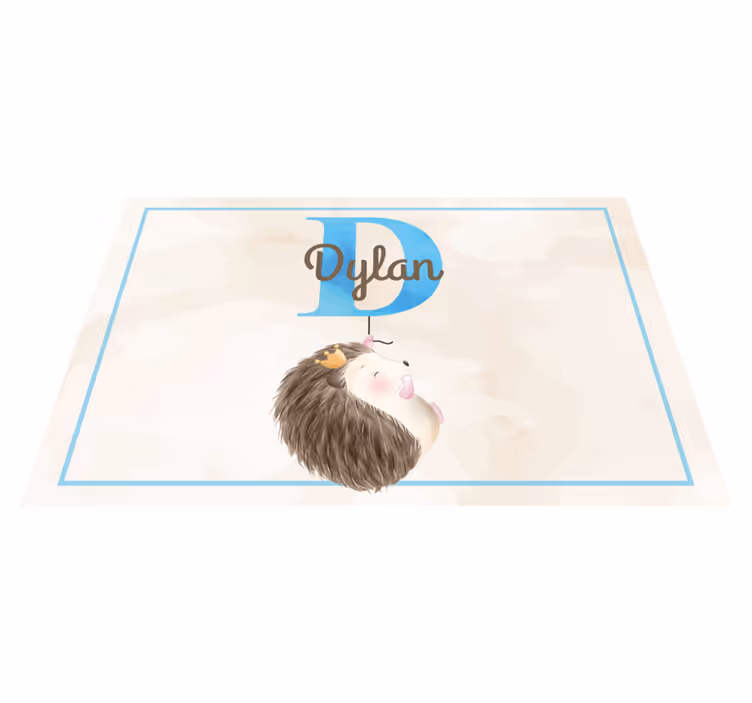 Kinder placemat schattig egel ontwerp - TenStickers