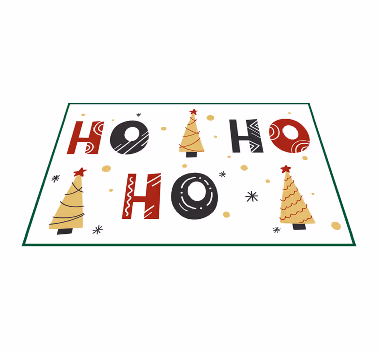 Kerstmis placemat met kerstboom patroon - TenStickers