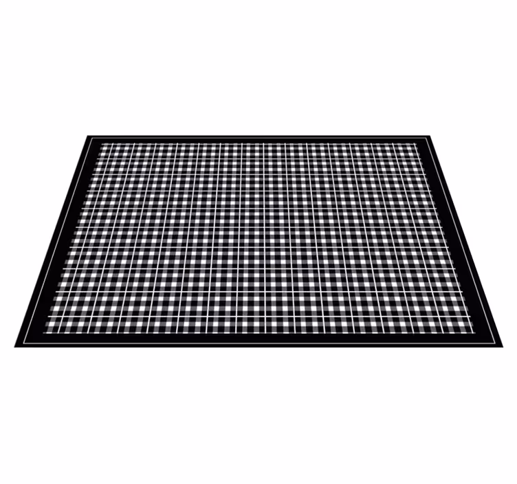 Houten placemat gecheckt tafelblad - TenStickers