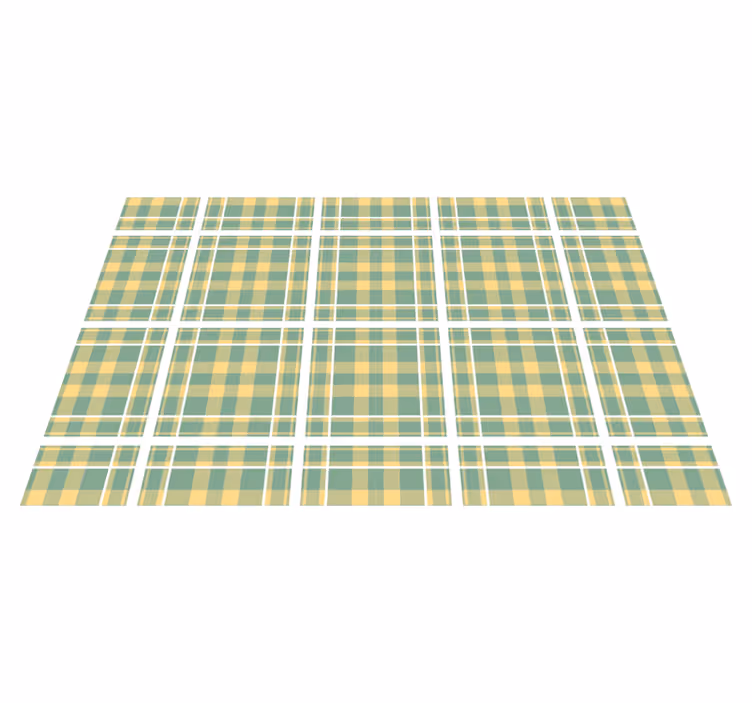 Houten placemat met geruit patroon textiel - TenStickers