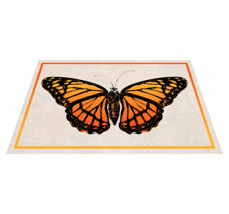 Originele placemat oranje monarchvlinder - TenStickers