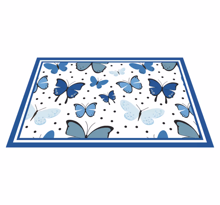 Kinder placemat vlinderpatroon weergave - TenStickers