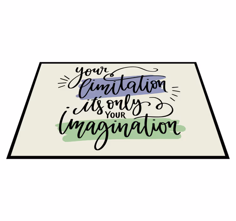 Placemat met tekst motivatie zinnen kunstwerk - TenStickers