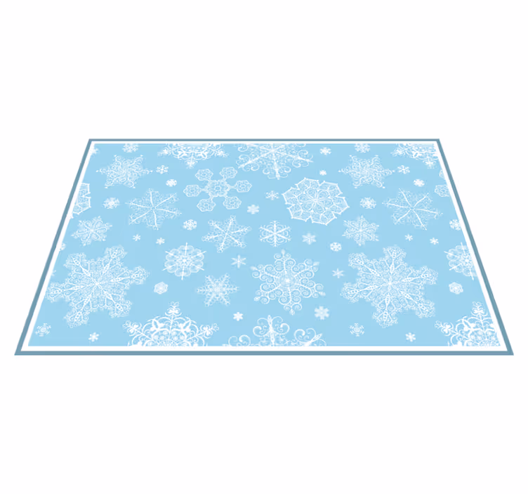 Kerstmis placemat met sneeuwvlokpatroon - TenStickers