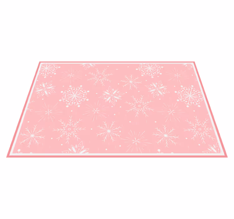 Kerstmis placemat met sneeuwvlok textuur oppervlak - TenStickers