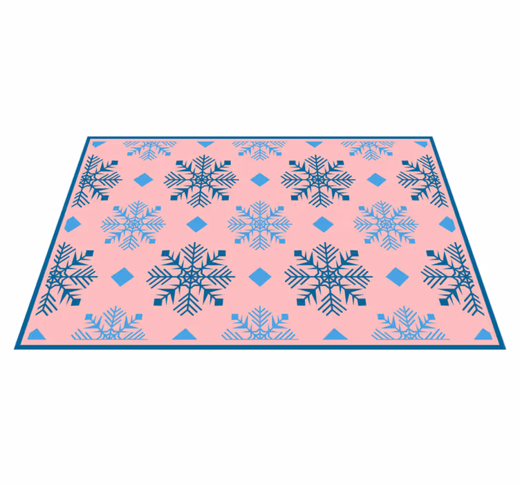 Kerstmis placemat met sneeuwvlokkenpatroon - TenStickers