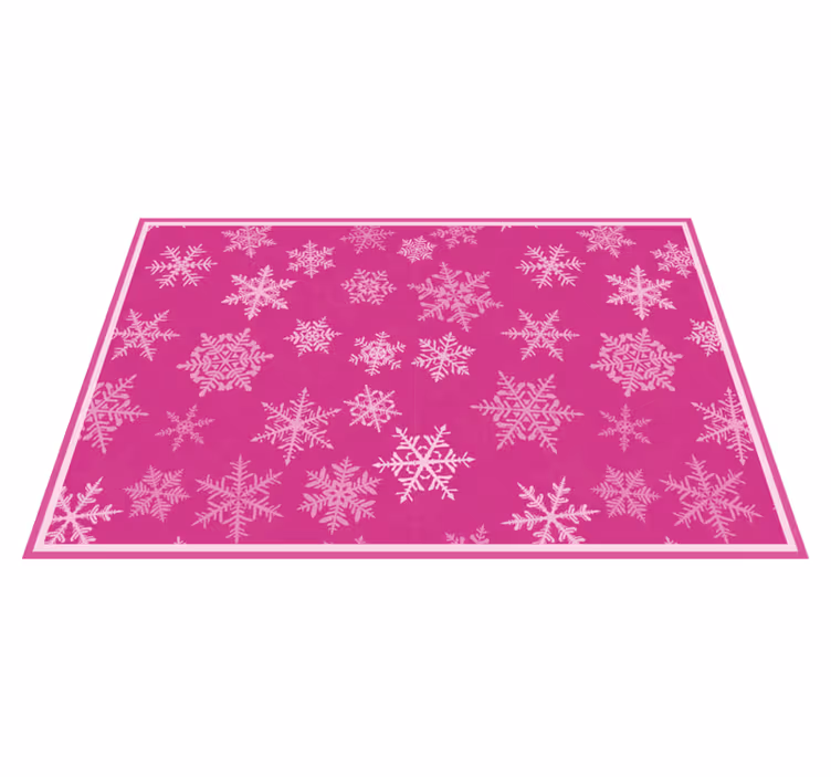 Kerstmis placemat met sneeuwvlok textuur afwerking - TenStickers