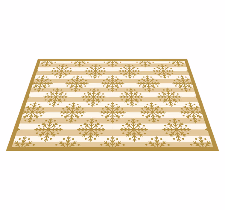 Kerstmis placemat met sneeuwvlokpatroon overlay - TenStickers