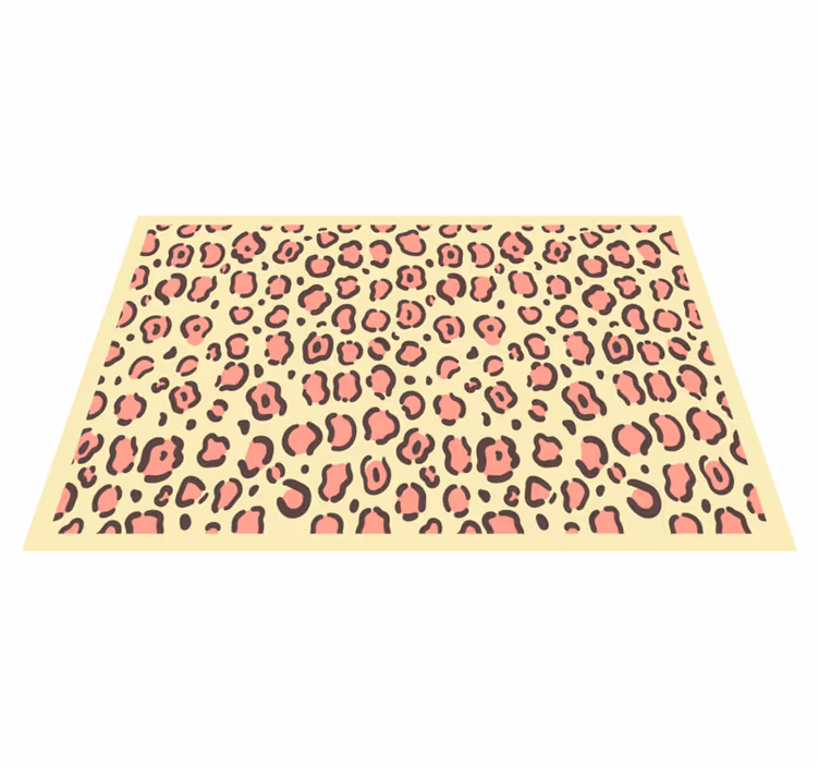 Houten placemat met luipaardmotief stijl - TenStickers