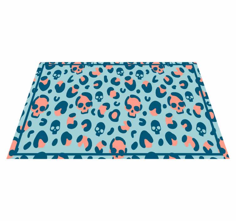 Originele placemat met schedelprint textuur - TenStickers