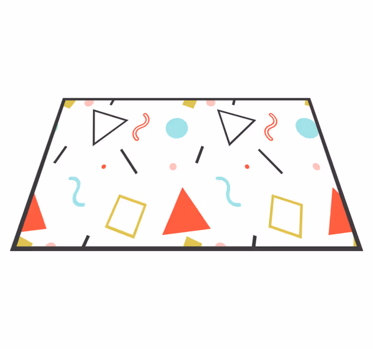 Originele placemats Grappige geometrische vormen - TenStickers