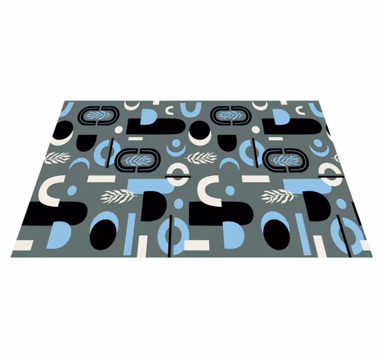Moderne placemat geometrisch patroon compositie - TenStickers