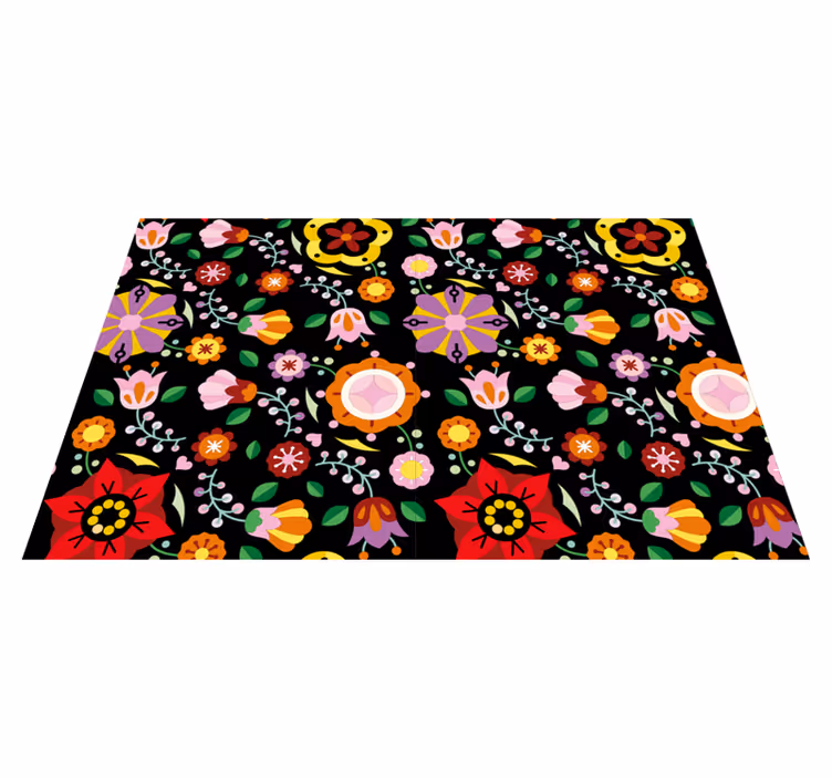 Originele placemat levendige bloemeninspiratie - TenStickers