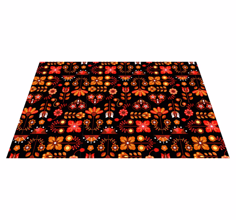Originele placemat levendige botanische compositie - TenStickers