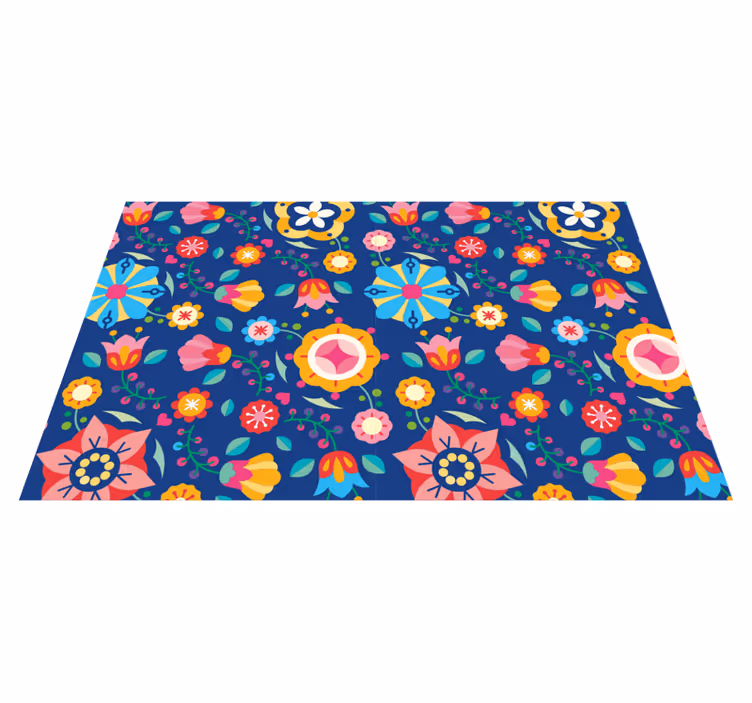 Originele placemat vrolijk bloemenconcept - TenStickers