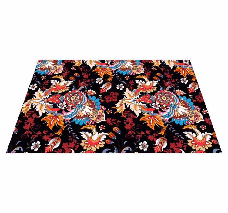 Originele placemat bloemig embleem elegantie - TenStickers