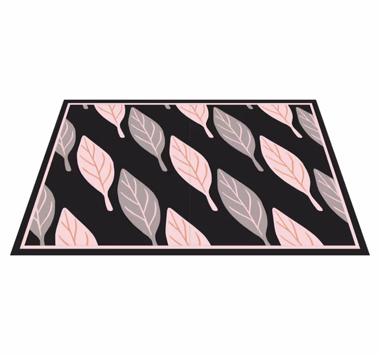 Houten placemat met bladerenpatroon esthetiek - TenStickers