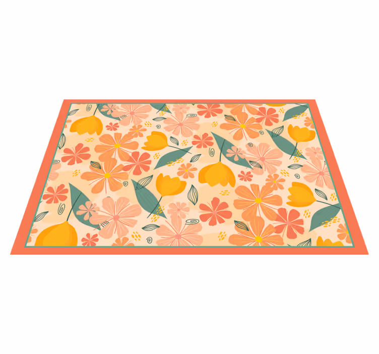 Originele placemat met bloemmotief - TenStickers