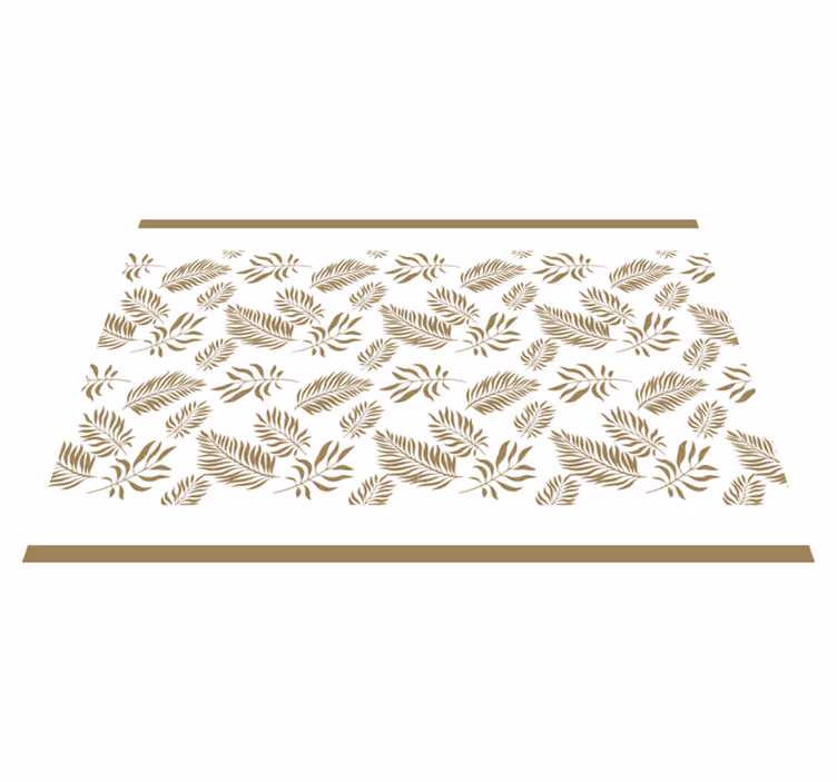 Houten placemat elegante bladinspiratie - TenStickers