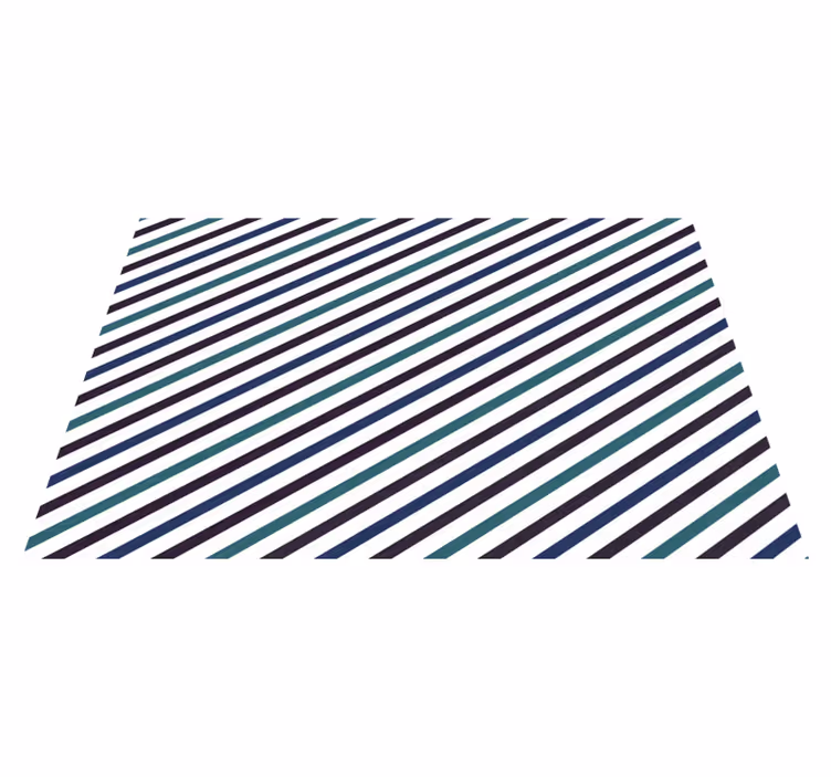 Houten placemat gestreept kleurenpalet - TenStickers