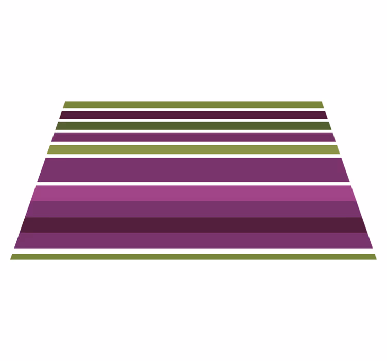Houten placemat gestreept kleurpalet - TenStickers