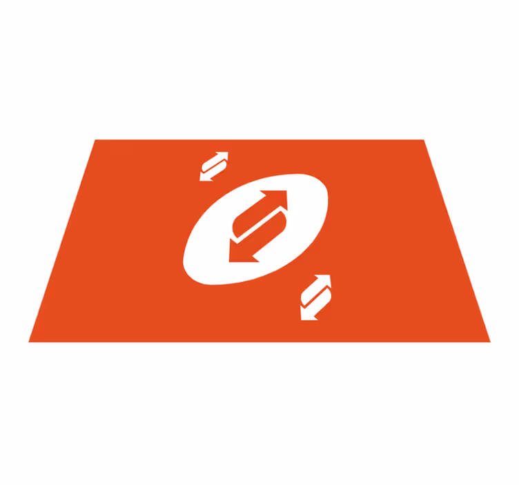 Originele placemat met dynamisch pijlpatroon - TenStickers