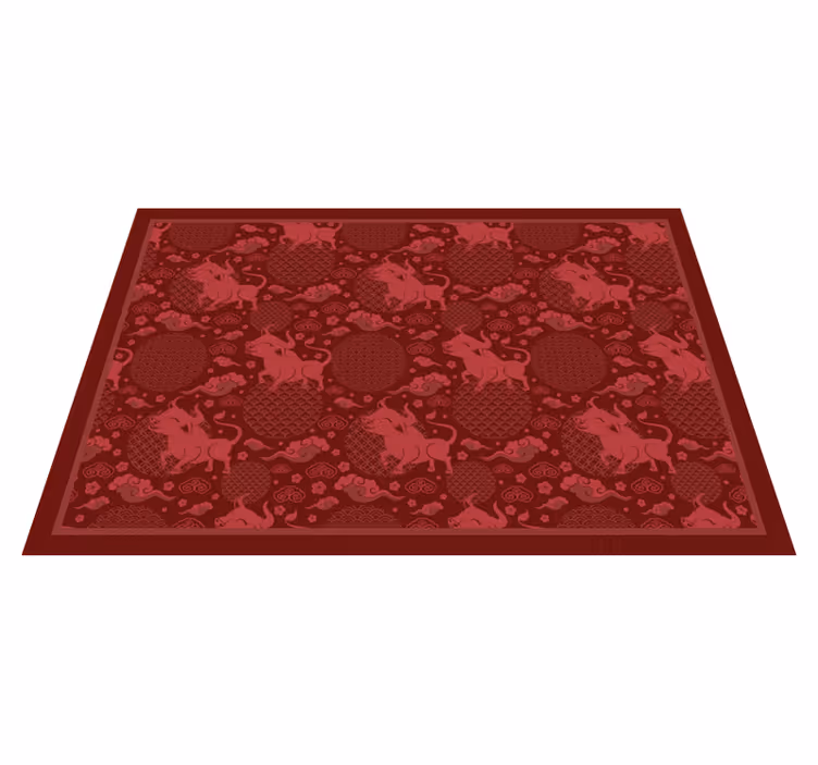 Originele placemat met charmant stierenpatroon - TenStickers