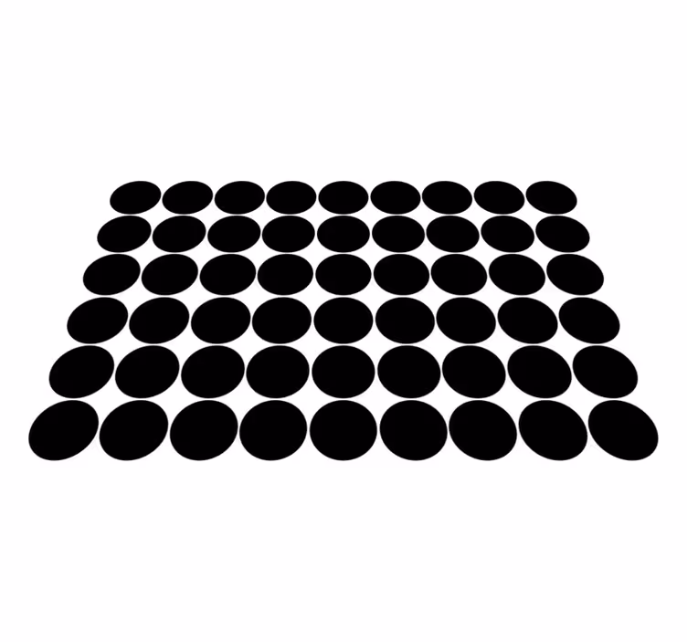 Houten placemat met abstract cirkelpatroon - TenStickers