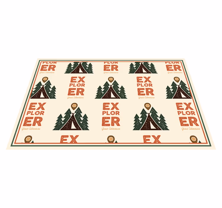 Originele placemat explorer avonturenpatroon - TenStickers
