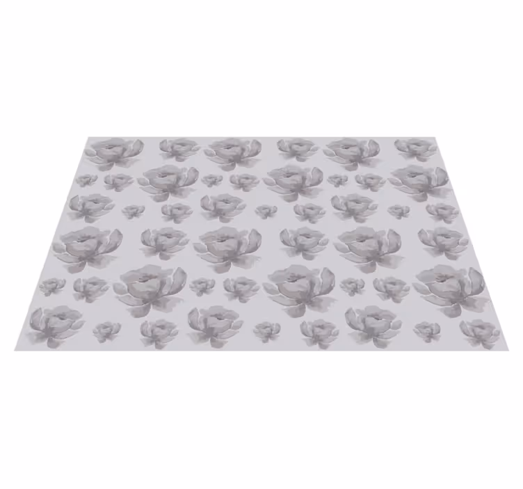 Houten placemat met bloemenpatroon oppervlak - TenStickers
