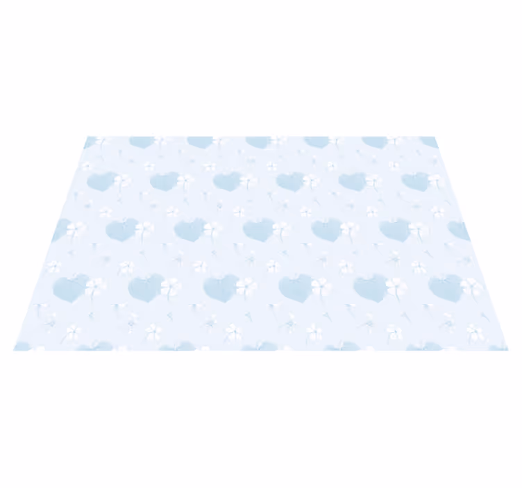 Originele placemat met crimsontkleurige kom en eetstokjes - TenStickers