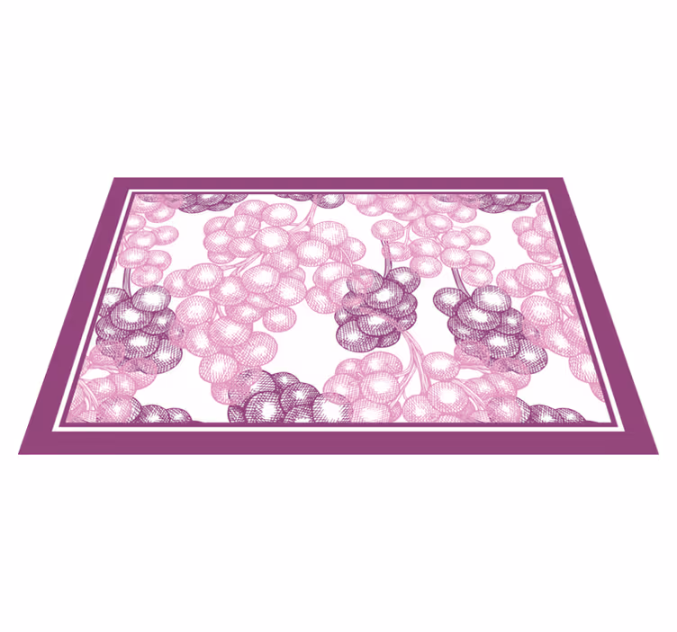 Houten placemat met bloemmotief textuur - TenStickers