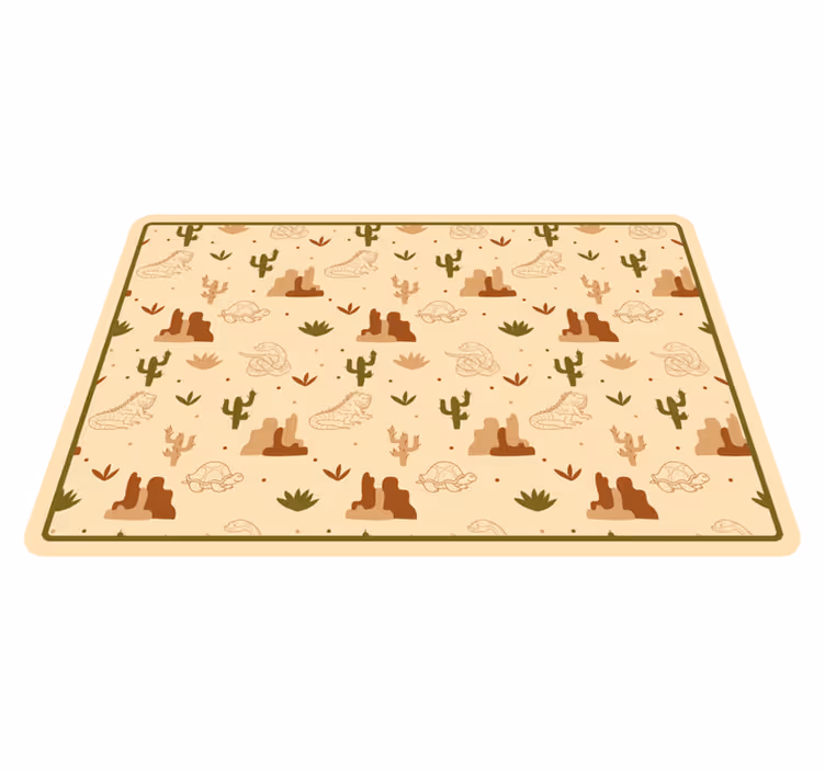 Kinder placemat thema woestijndieren - TenStickers
