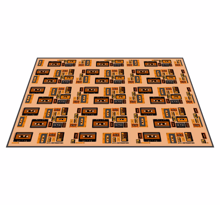 Originele placemat retro cassette patroon - TenStickers