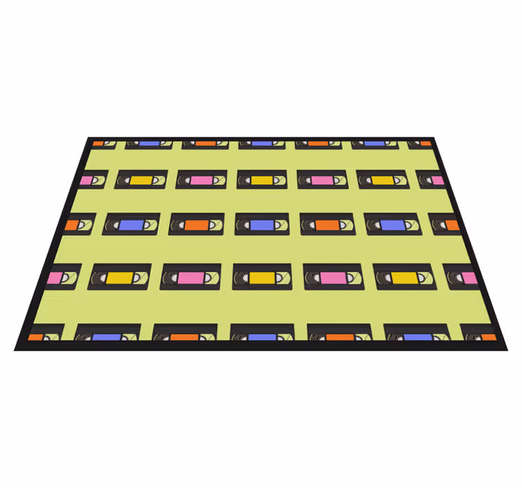 Originele placemat kleurrijk videobandpatroon - TenStickers