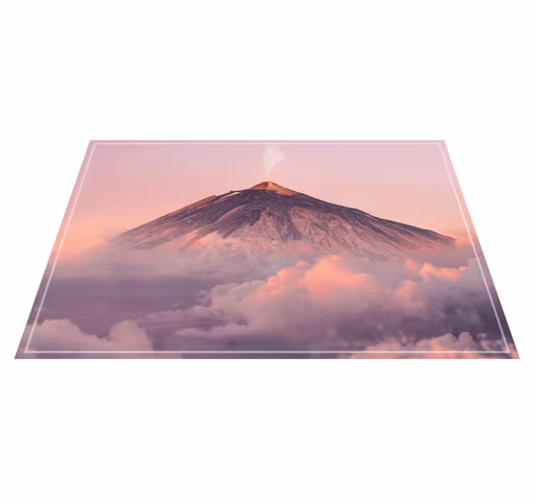Moderne placemat vulkanisch berglandschap - TenStickers