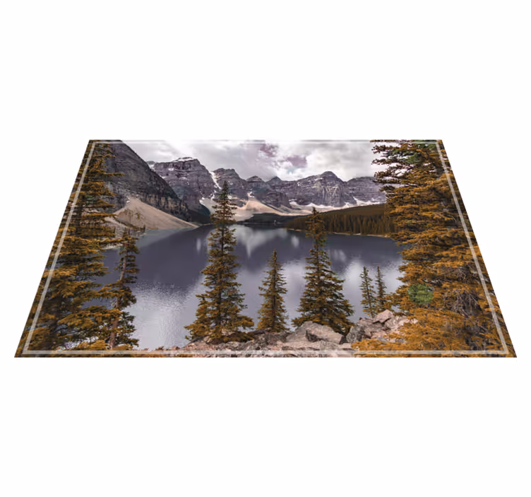 Moderne placemat met schilderachtig bergzicht - TenStickers