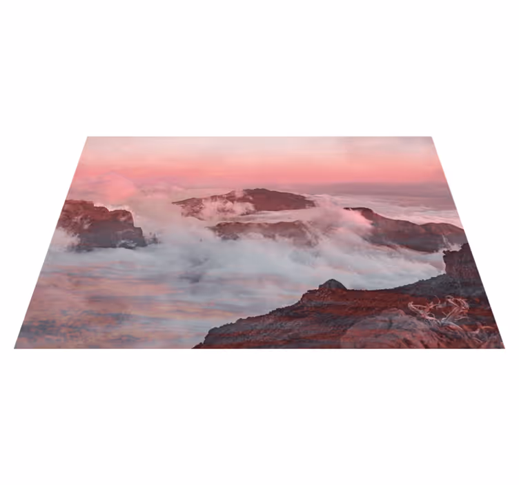 Moderne placema bergachtig landschap scène - TenStickers