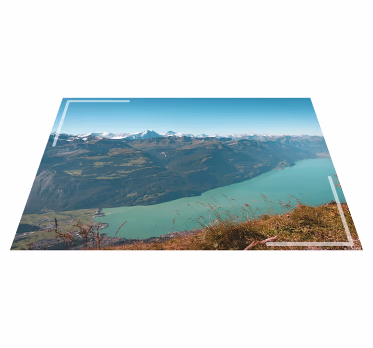 Besneeuwde bergen originele placemat - TenStickers