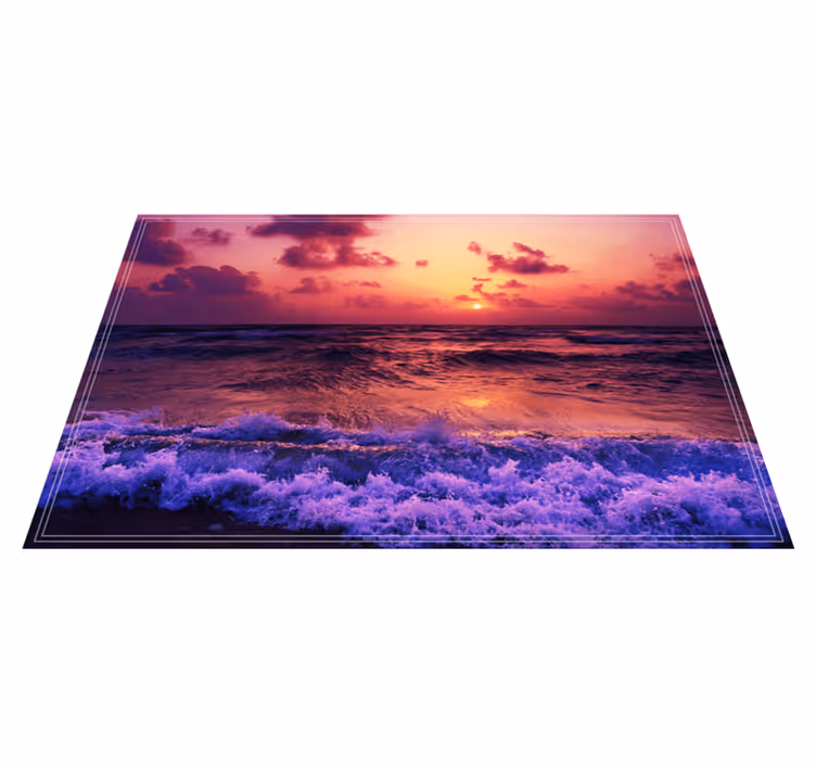 Originele placemat zonsondergang oceaanscène - TenStickers