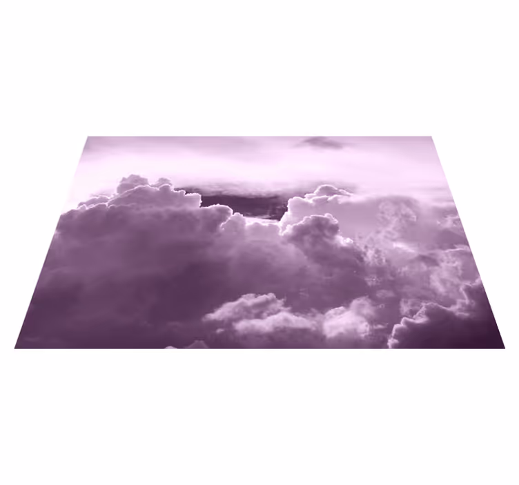 Houten placemat wolken in paars - TenStickers