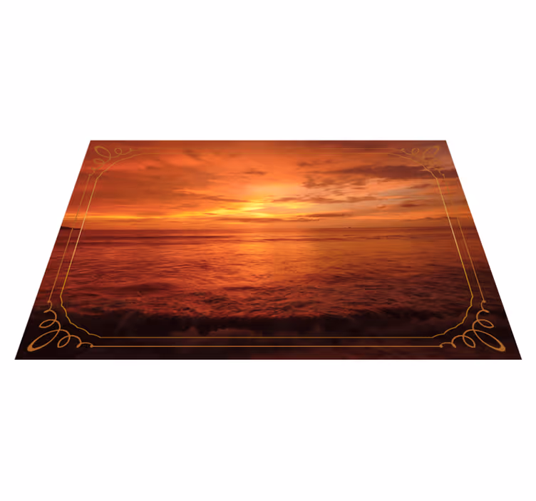 Moderne placema twilight zeezicht - TenStickers