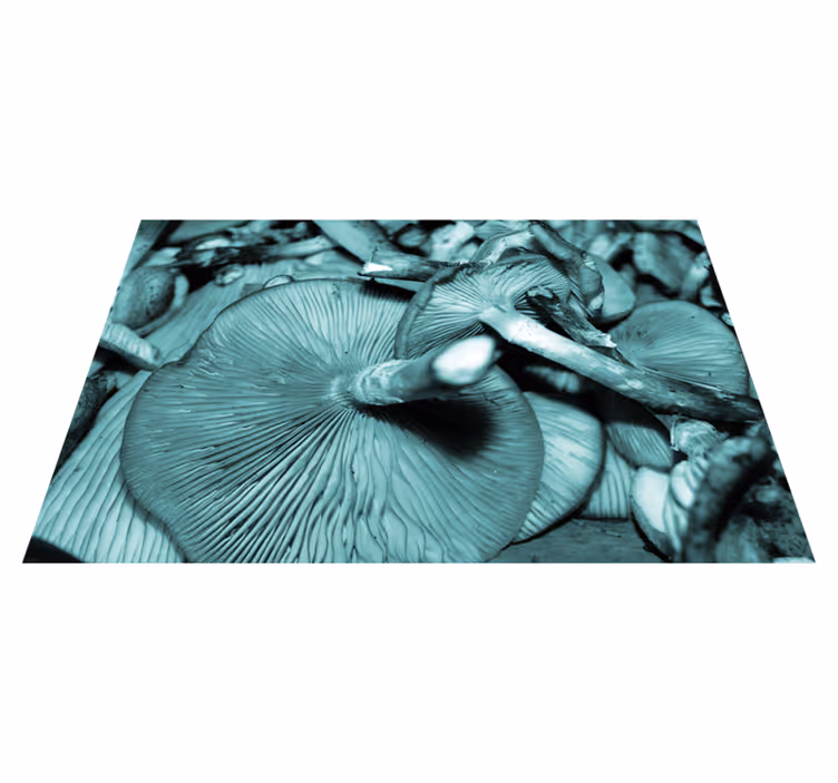 Houten placemat paddenstoel close-up - TenStickers