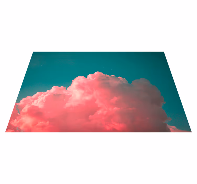 Moderne placema roze wolken blush - TenStickers