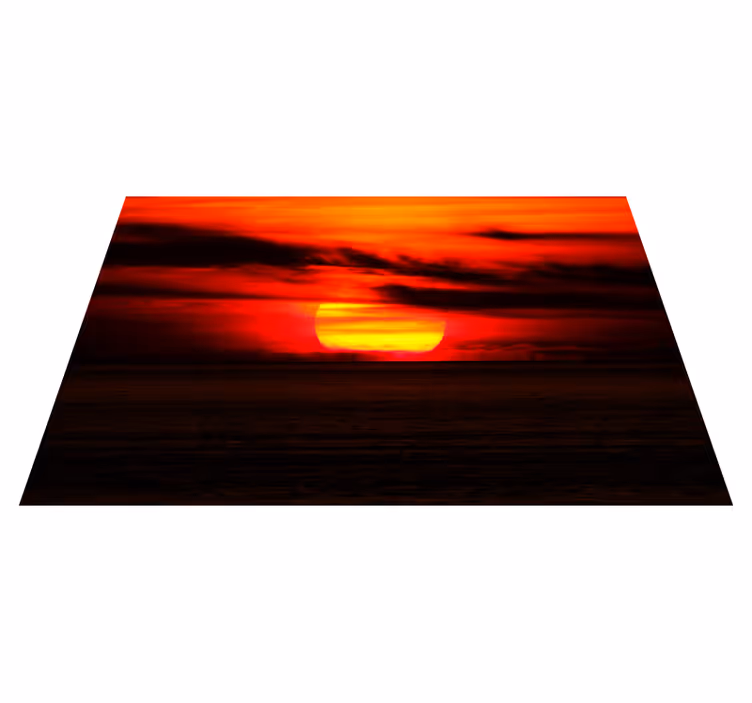 Elegante placemat zonsondergang boven de oceaan - TenStickers