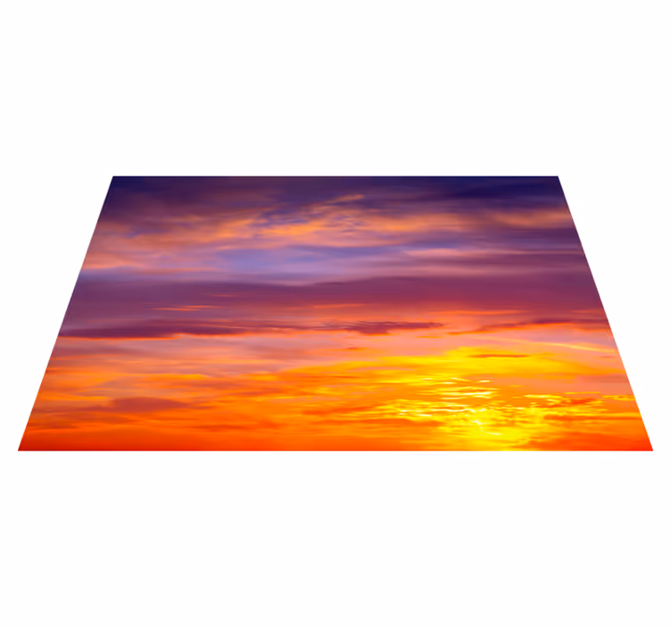 Moderne placemat sunset horizon view - TenStickers