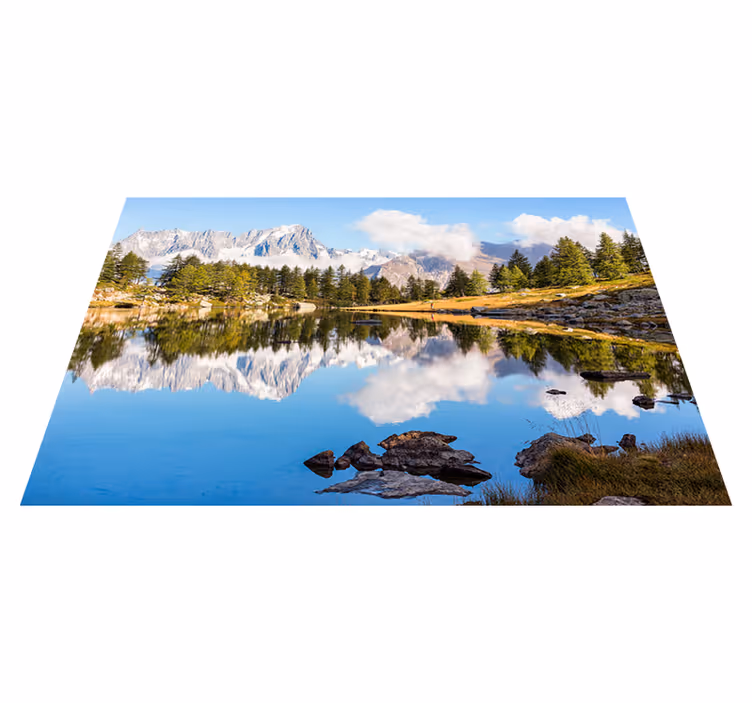 Moderne placema schilderachtig berglandschap - TenStickers