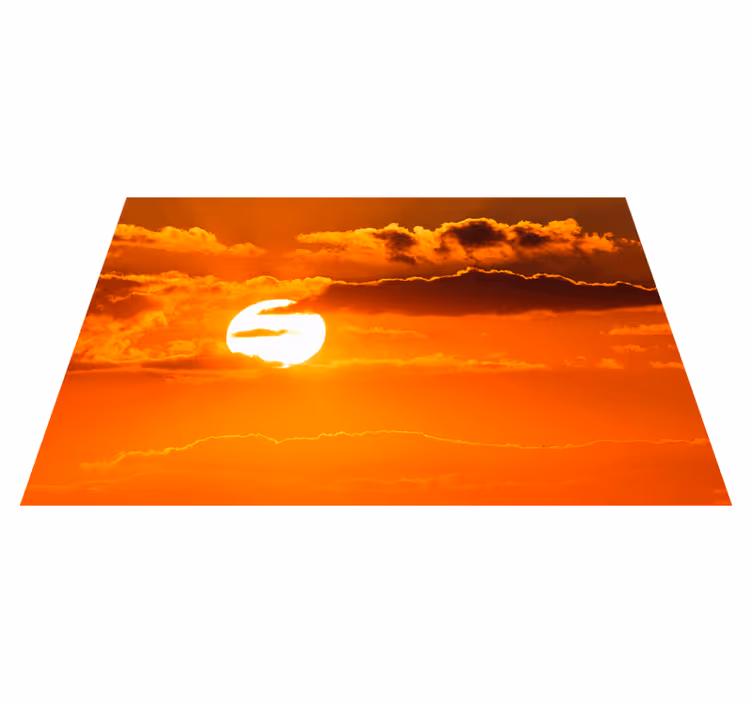 Moderne placemat sunset sky scene - TenStickers