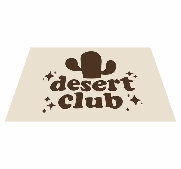 Originele placemat cactus club design - TenStickers