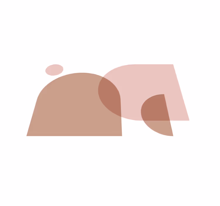 Moderne placema met eigentijdse geometrische vormen - TenStickers
